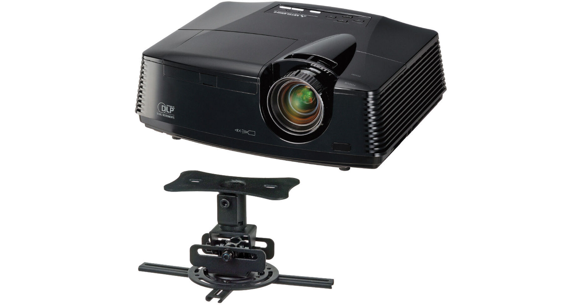 Mitsubishi HC3800 DLP Home Theater Projector Bundle HC3800B B&H