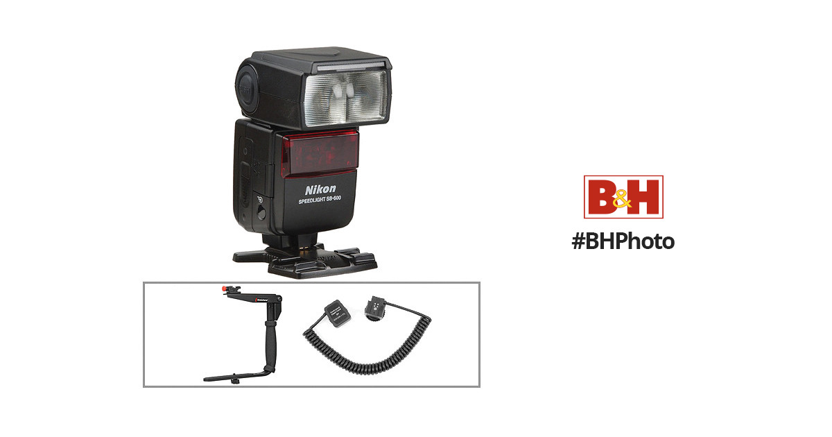 Nikon SB-600 AF Speedlight i-TTL Shoe-Mount Flash Kit B&H Photo