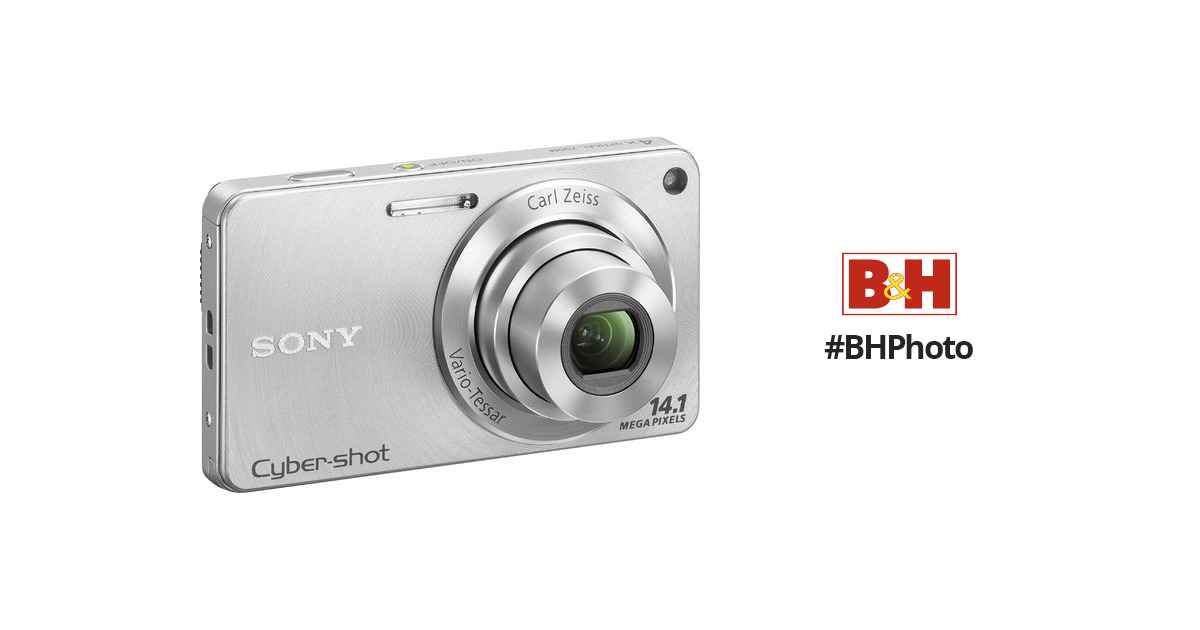 Sony Cyber-shot DSC-W350 Digital Camera (Silver) DSCW350 B&H