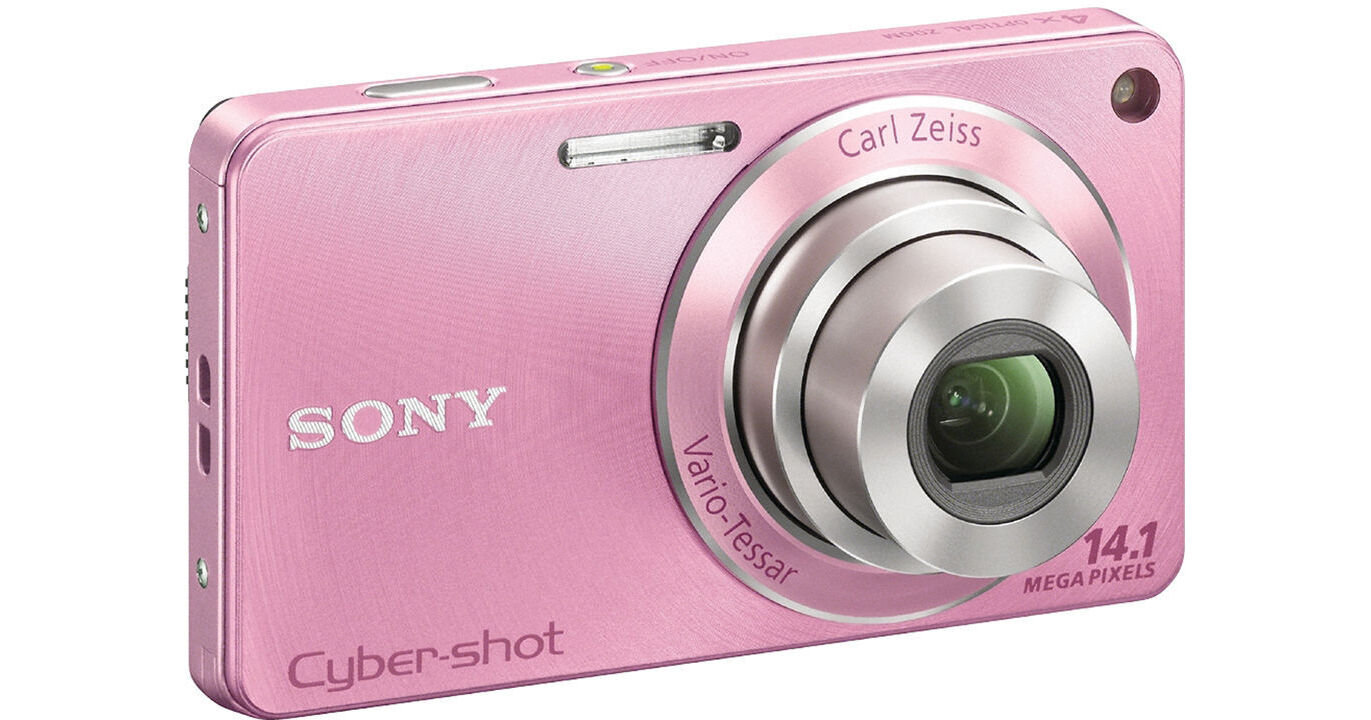 Sony Cyber-shot DSC-W350 - Digital camera - compact - 14.1 MP - 720p - 4x  optical zoom - Carl Zeiss - flash 45 MB - pink 