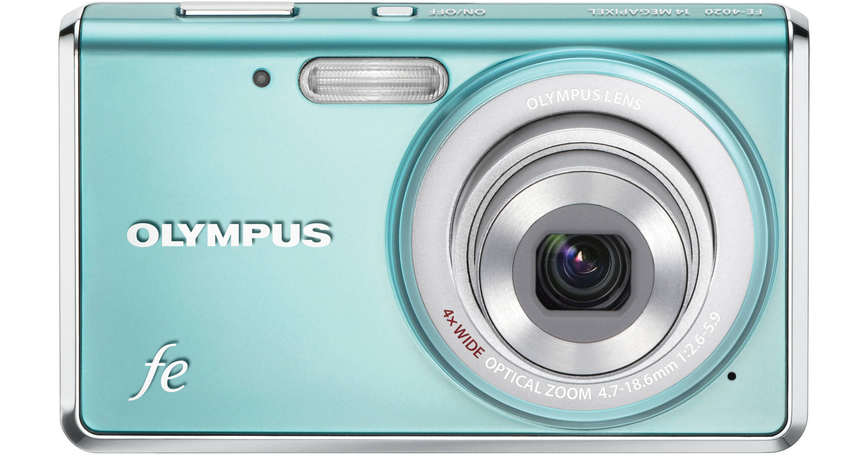 Olympus FE-4020 Digital Camera (Light Blue) 227515 B&H Photo