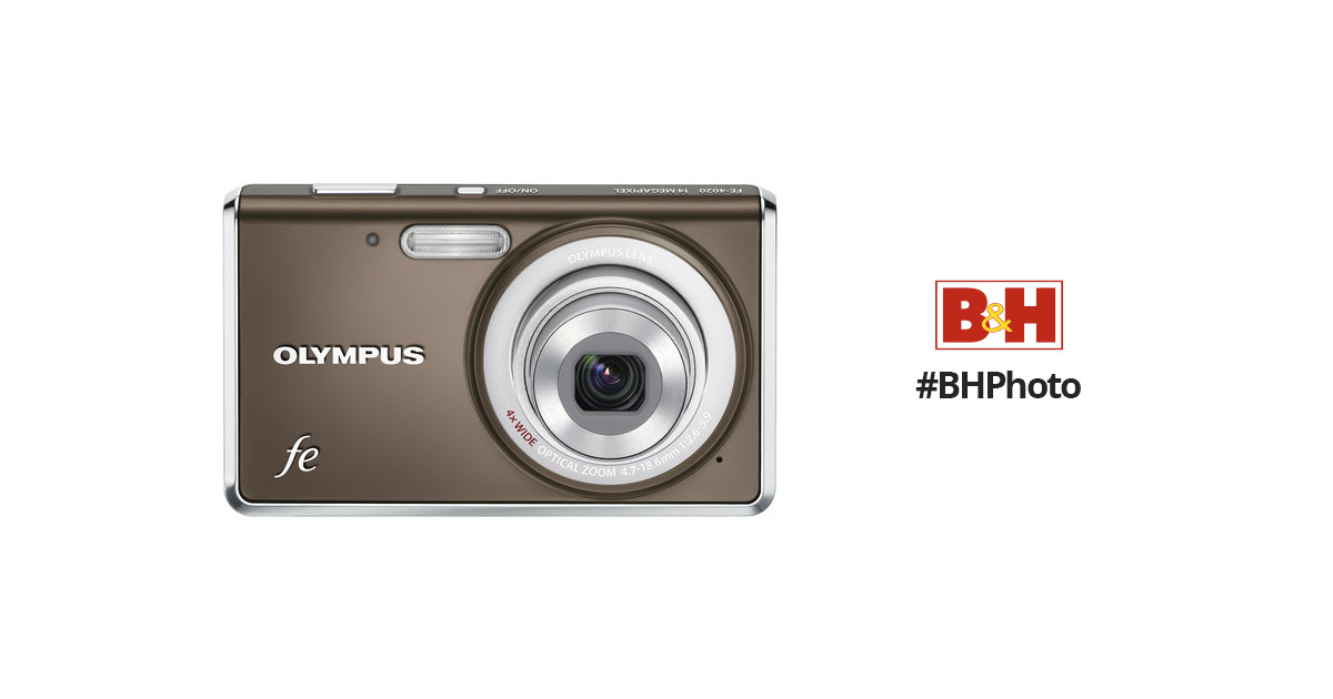Olympus FE-4020 Digital Camera (Warm Gray) 227500 B&H Photo Video