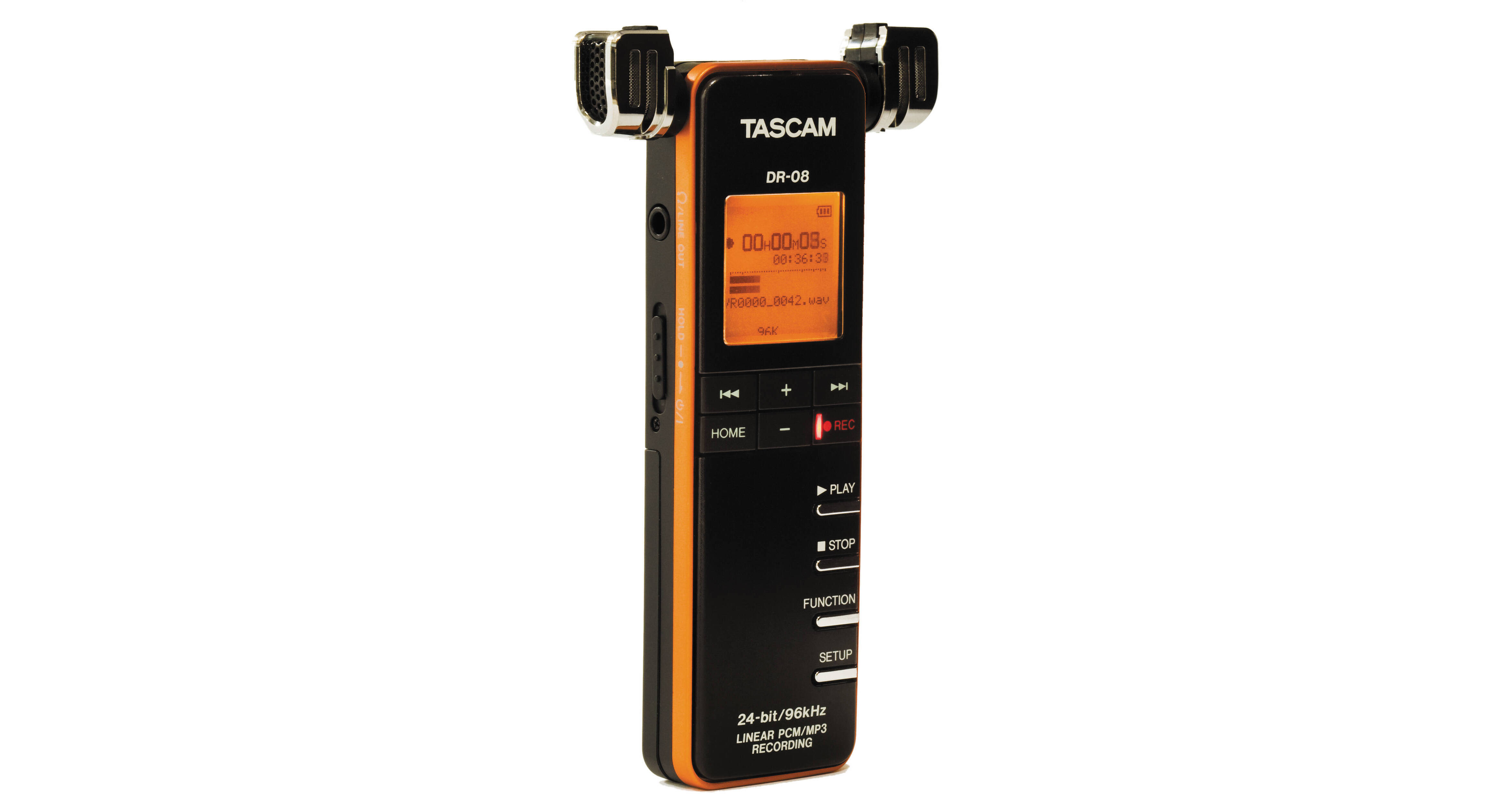 Tascam Dr 08 Portable Digital Audio Recorder Dr 08 B H Photo