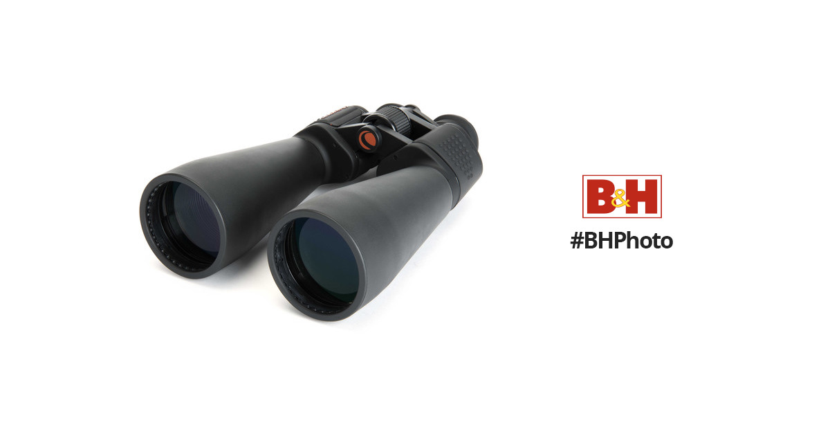 Premium Quality Black/Orange Satchel Bag for Celestron 71008 25x70 Binoculars 