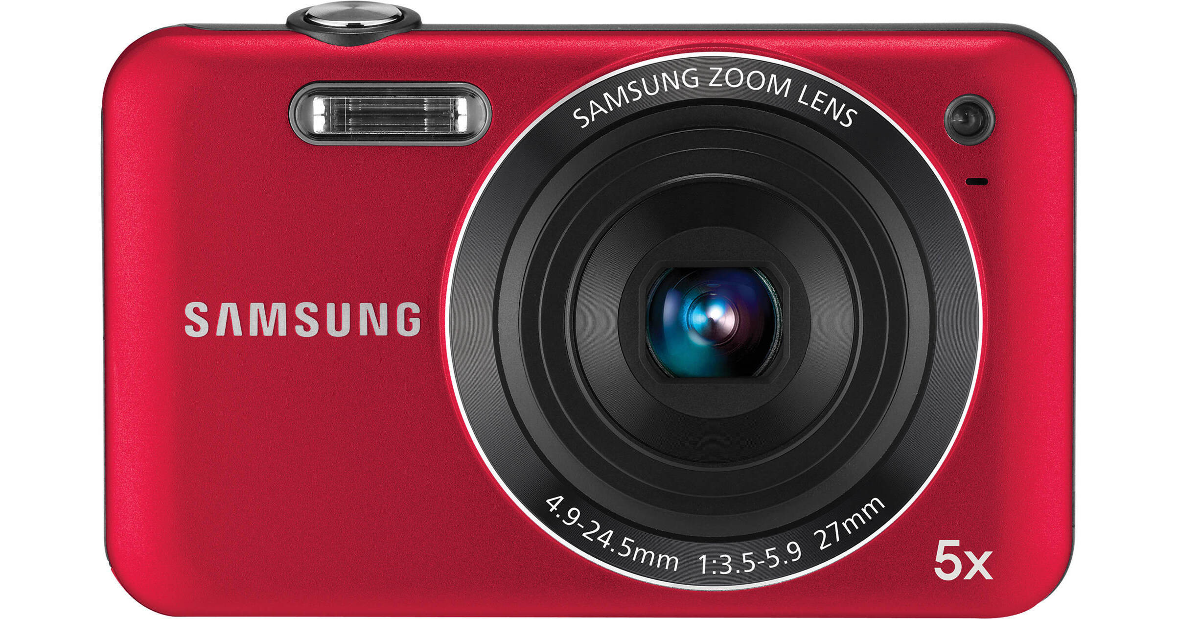 Samsung SL605 Digital Camera (Red) ECSL605ZBPRUS B&H Photo Video