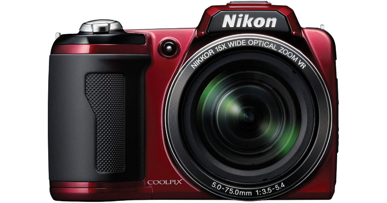 Nikon Coolpix L110 Digital Camera (Red) 26195 B&H Photo Video