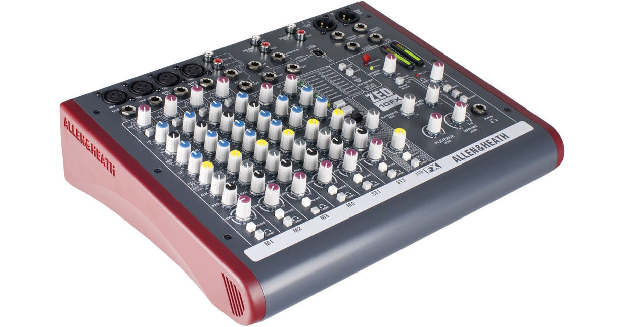 Allen & Heath ZED-10FX Multipurpose Mini Mixer AH-ZED10FX B&H