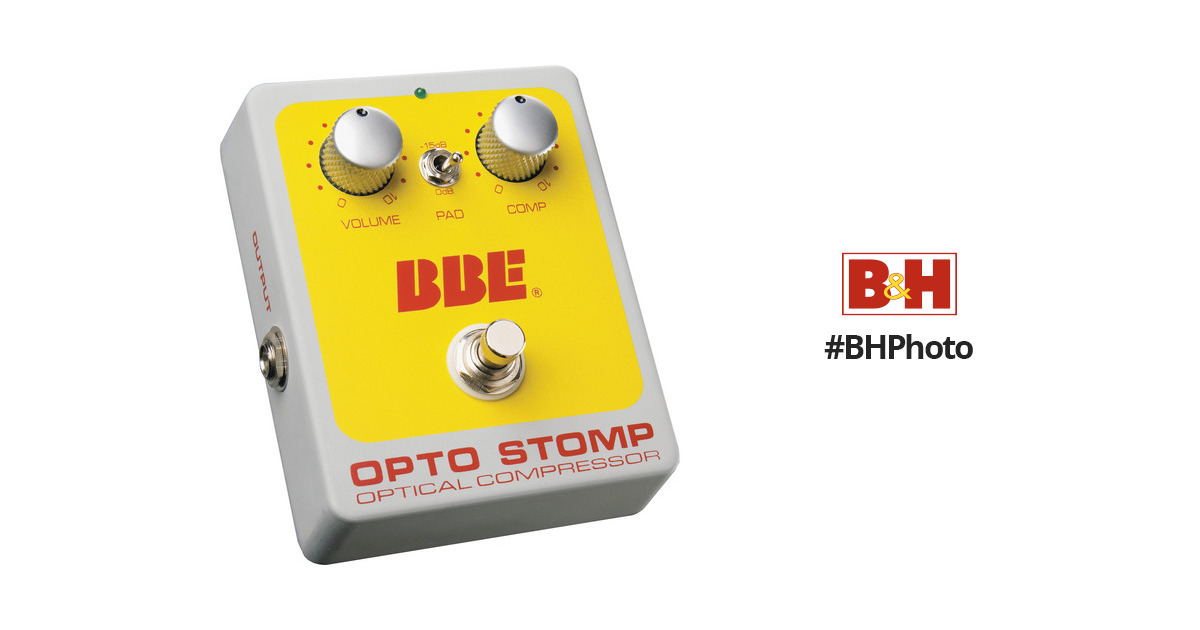 BBE Sound Opto Stomp Optical Compressor Stomp-Box Pedal OPTO
