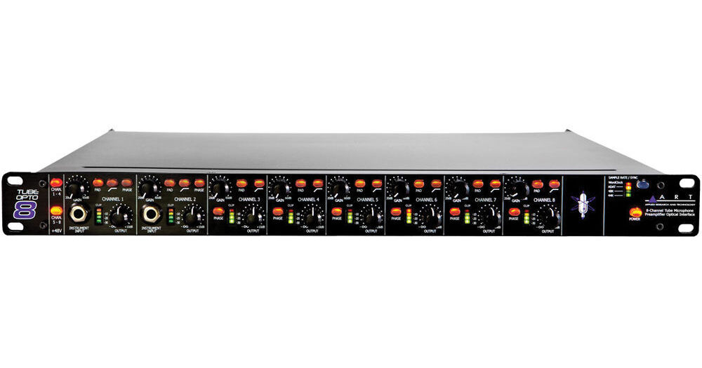 ART TubeOpto 8 8Channel Tube Preamp TUBEOPTO8 B&H Photo Video