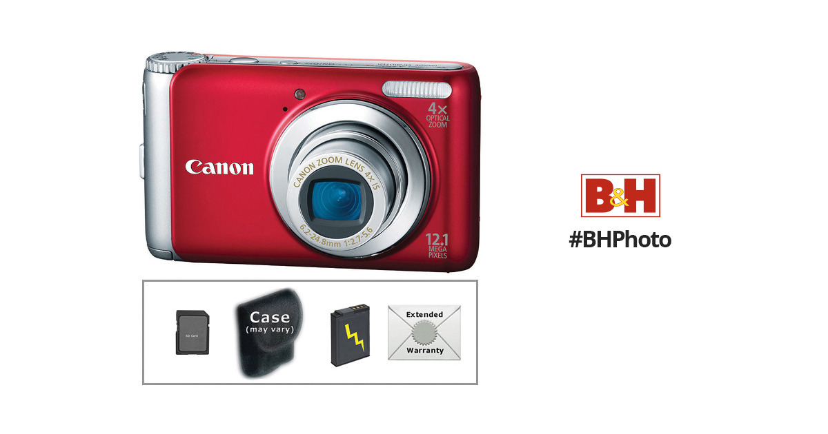 Canon PowerShot A3100 IS Digital Camera with Deluxe Accessory