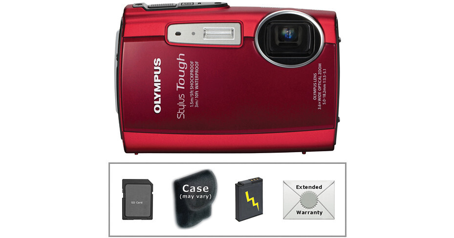 Olympus Stylus Tough 3000 Digital Camera with Deluxe Accessory