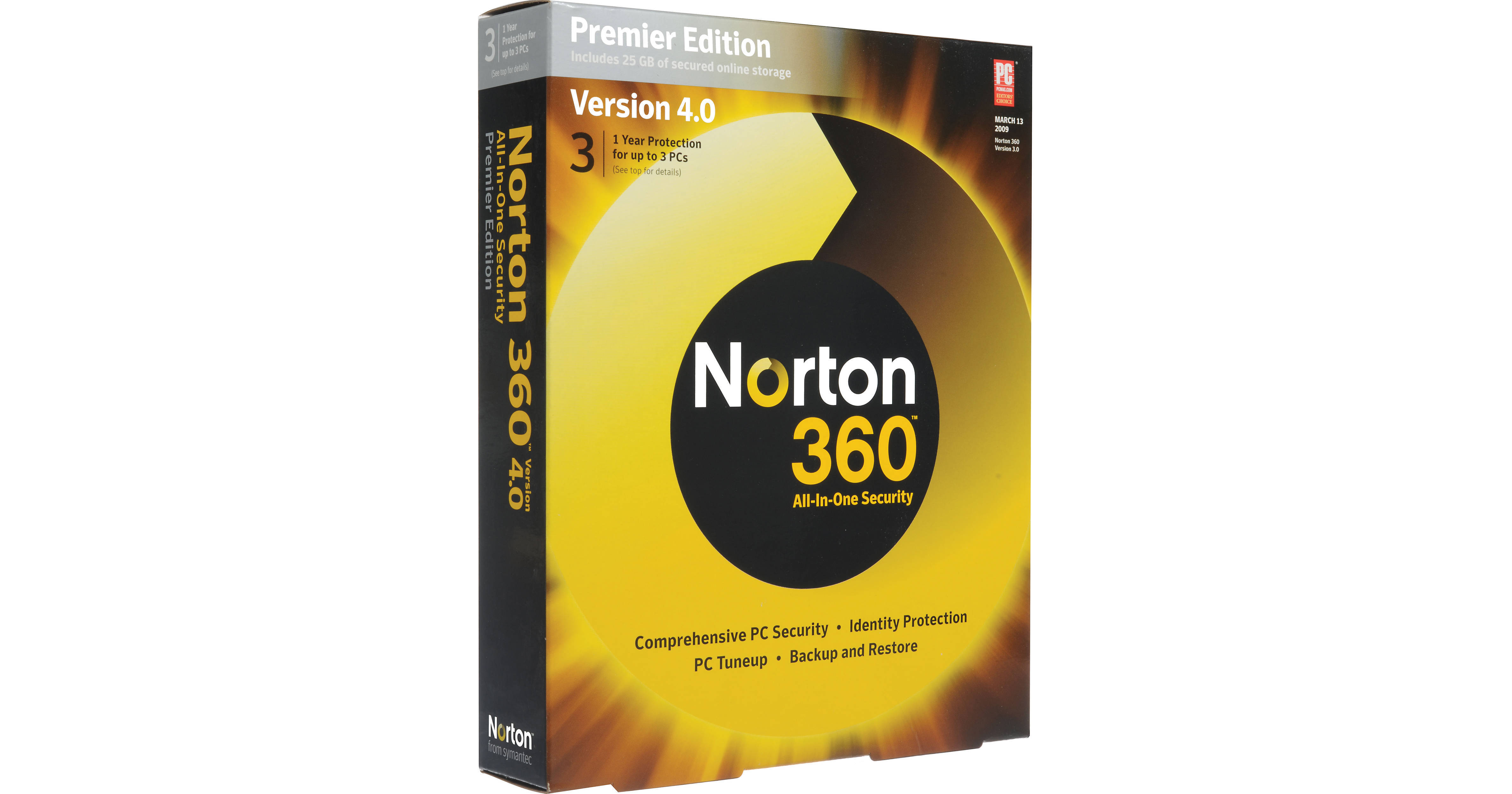 Symantec Norton 360 v4.0 Premier Edition Security 20957426 B&H