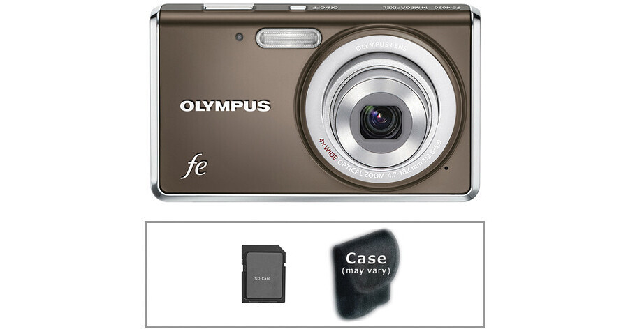Olympus FE4020 Digital Camera with Basic Accessory Kit (Warm