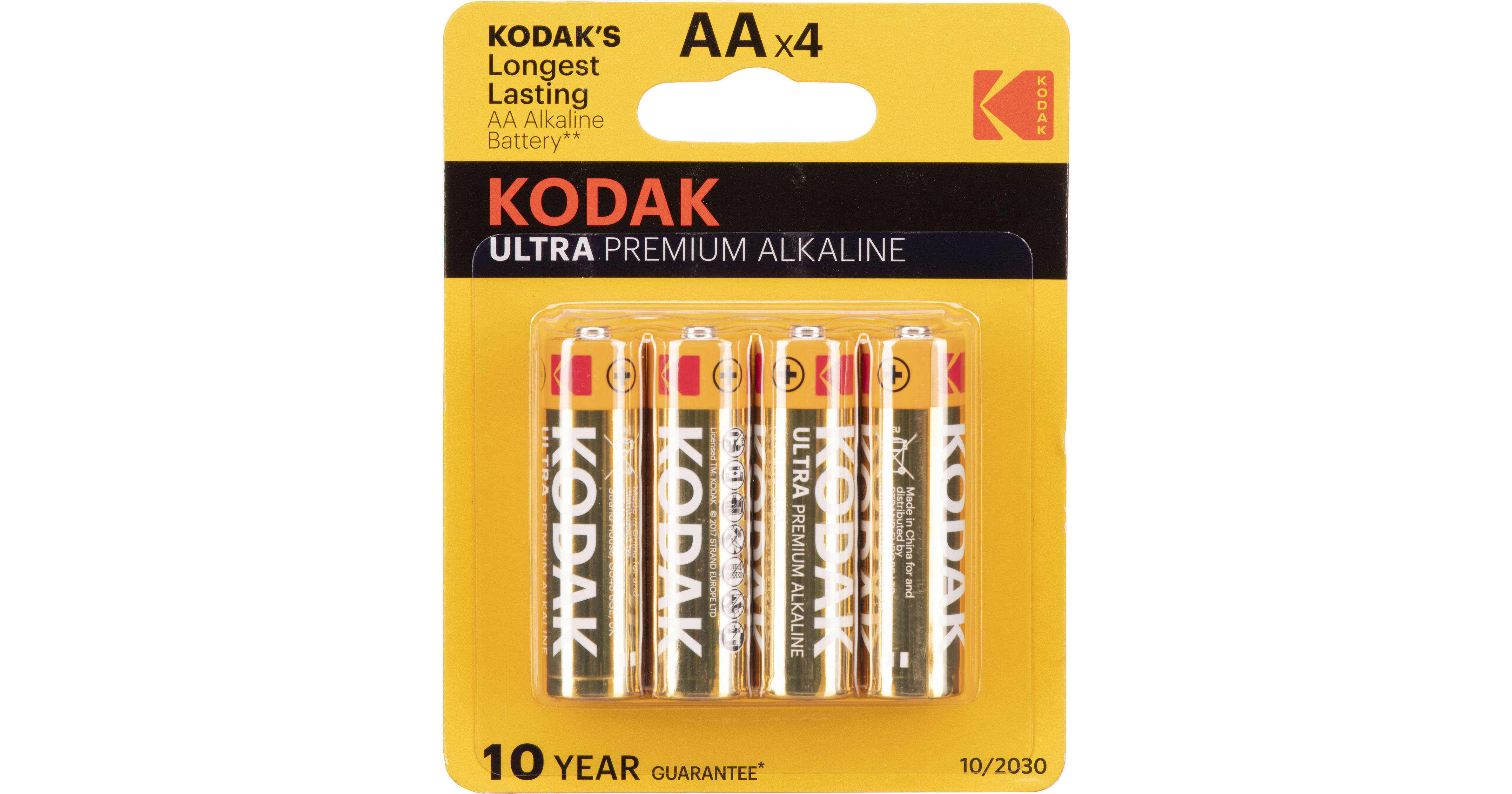 Kodak AA 1.5v Ultra Digital OxyAlkaline Battery (4 Pack)