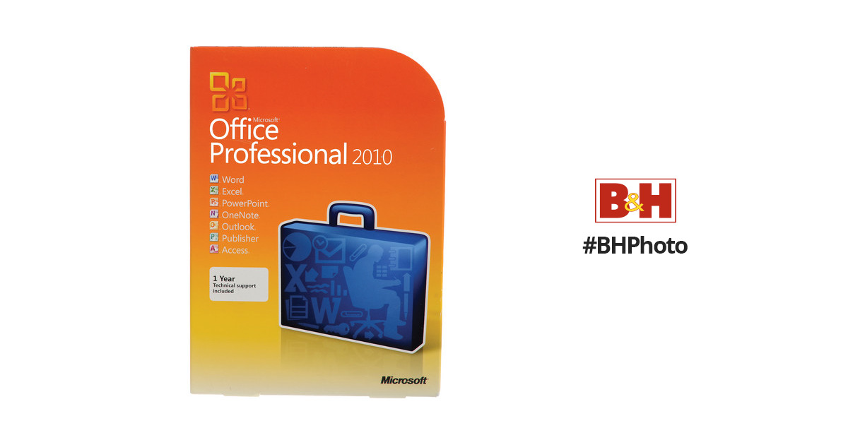 Microsoft Office Professional 2010 Software (DVD) 269-14964 B&H