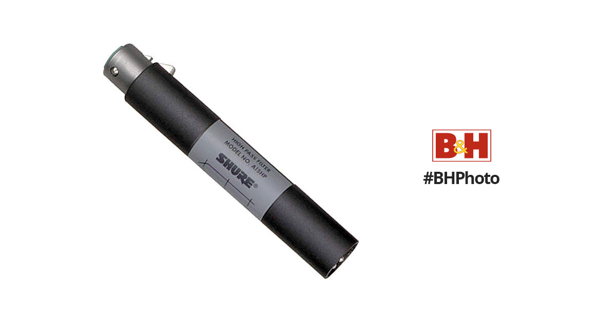 Shure In-Line Hi-Pass Filter A15HP B&H Photo Video