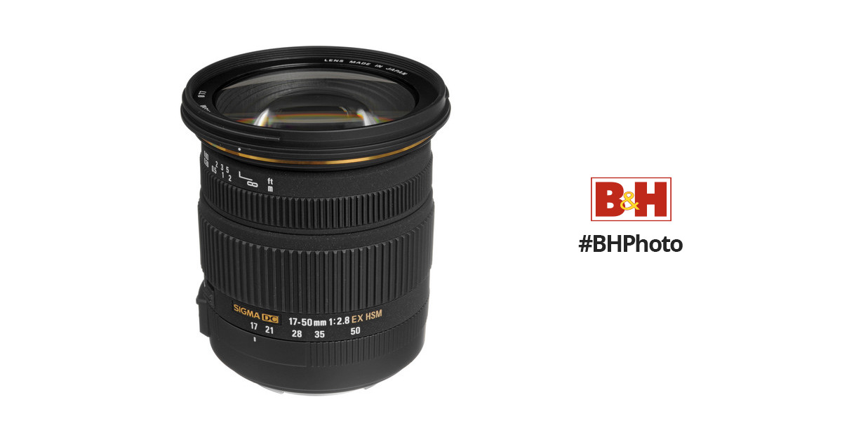 Sigma 17-50mm f/2.8 EX DC OS HSM Lens for Canon EF 583101 B&H