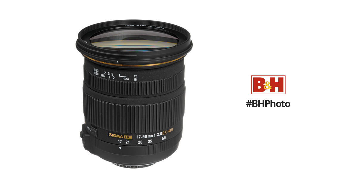 Sigma 17-50mm f/2.8 EX DC OS HSM Lens for Nikon F 583306 BH