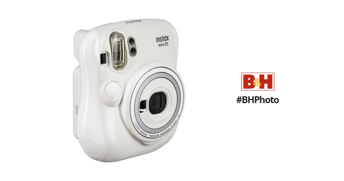 FUJIFILM INSTAX Mini 25 Instant Film Camera (White) 15953812 B&H