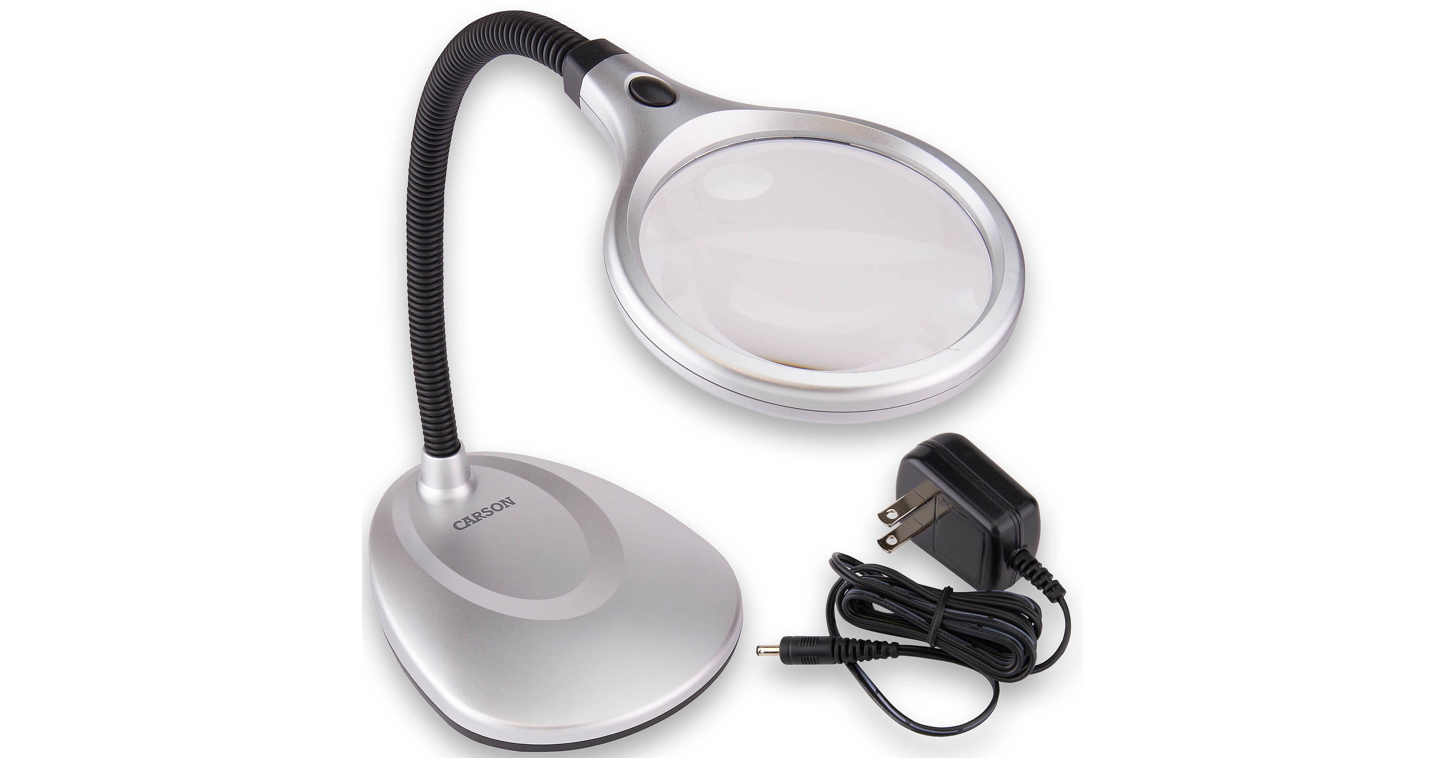 Carson LM20 2x DeskBrite 200 Desk Lamp Magnifier with 5x LM20