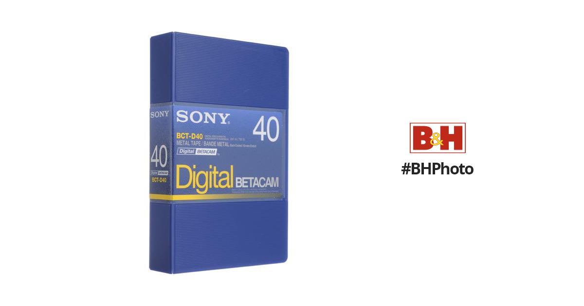 B-D40, Digital Betacam Video Cassette, 241m Tape Length, 40min Recording  Time, Maxell's Professional