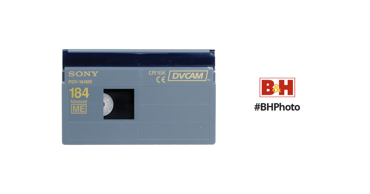 Sony PDV-184ME/2 DVCAM Videocassette (Standard) PDV184ME/2 B&H