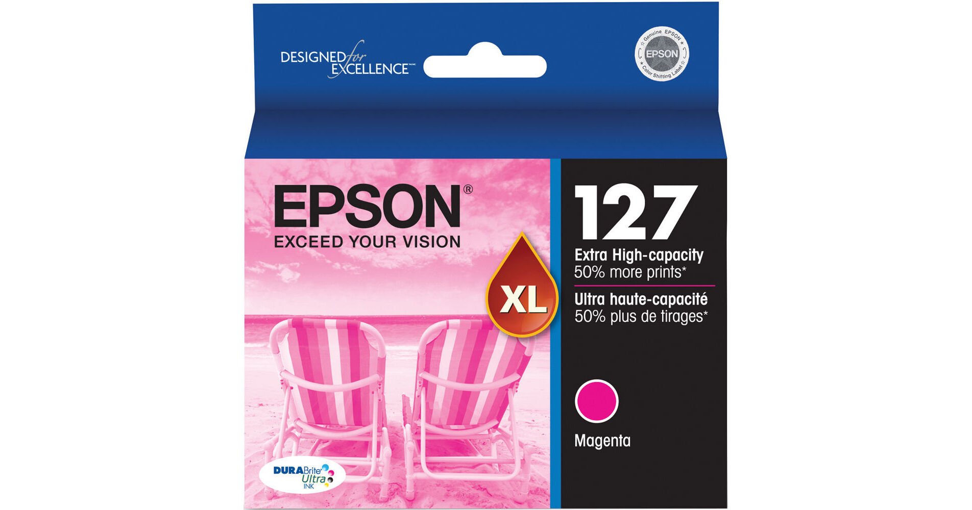 Epson 127 Extra High Capacity Magenta Durabrite Ultra T127320 S 8953