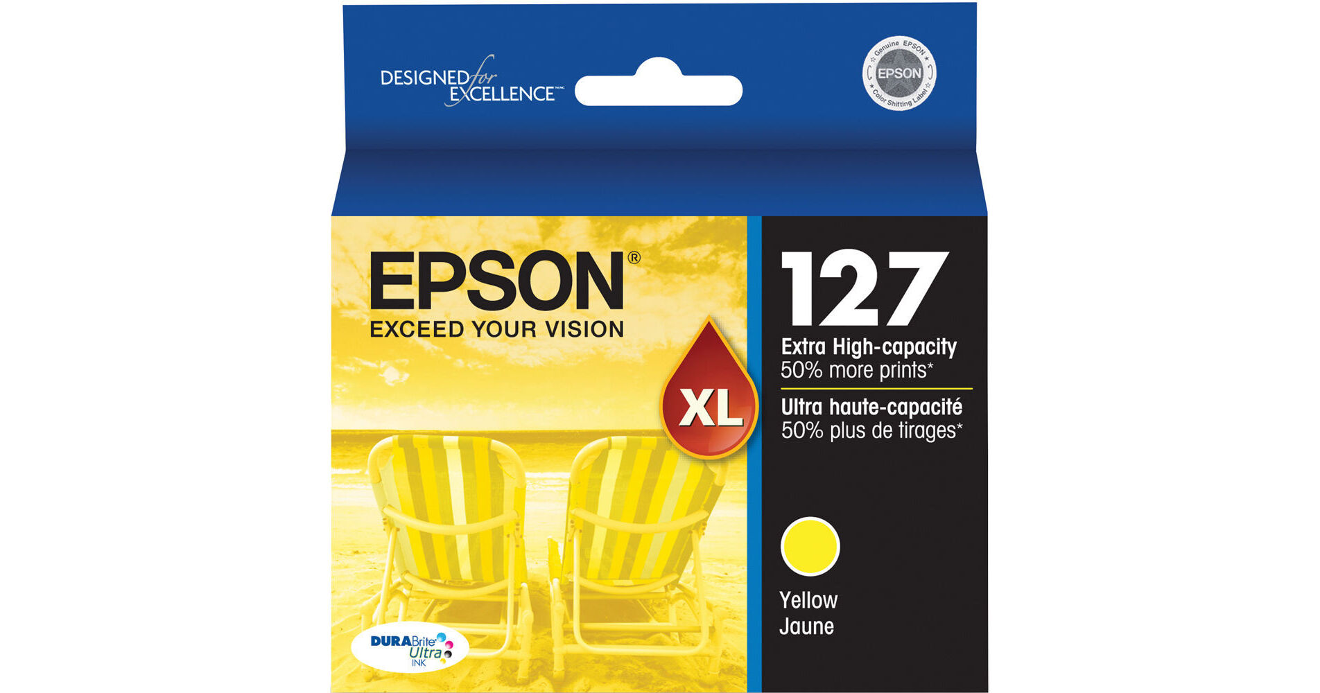 Epson 127 Extra High Capacity Yellow DURABrite Ultra T127420-S