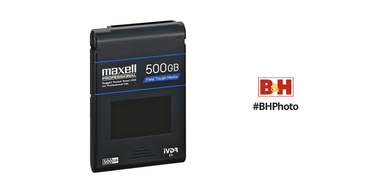 Maxell iVDR 500GB EX Media Cartridge 261527 B&H Photo Video