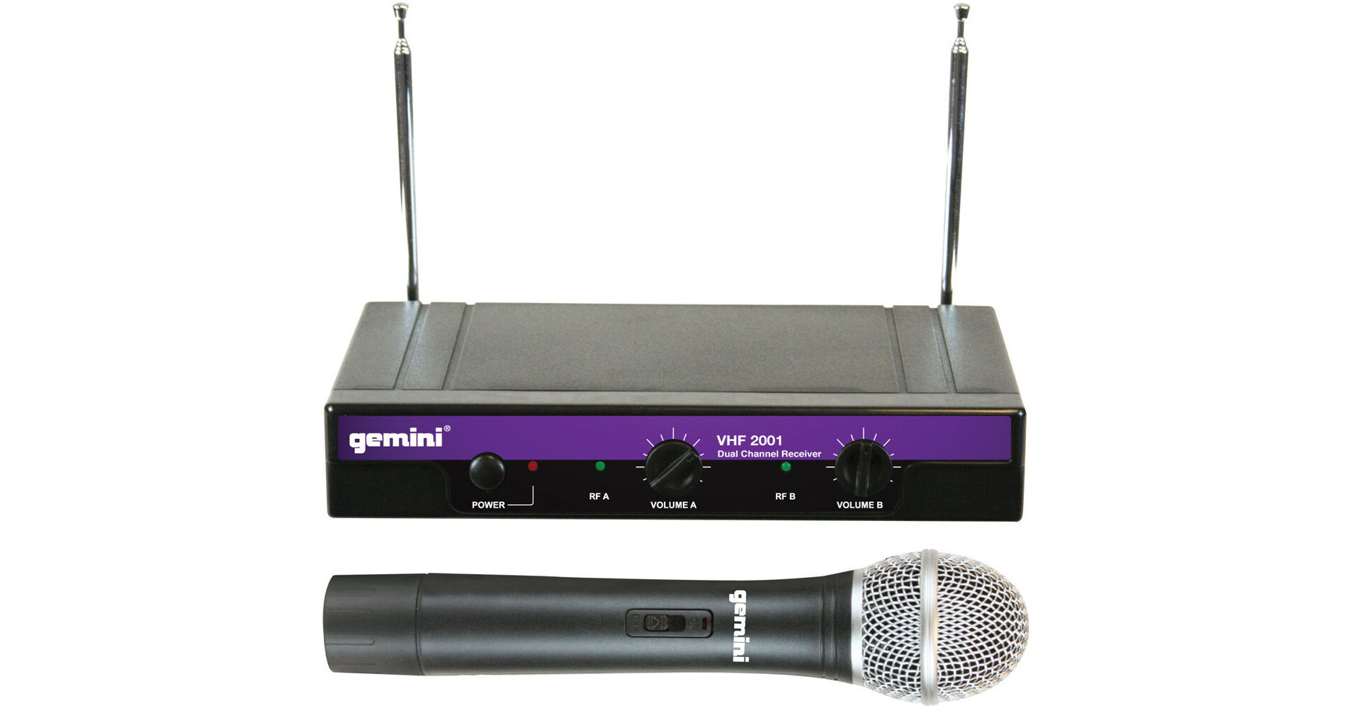 Gemini VHF 2001M Dual VHF Wireless Handheld VHF 2001M 177.6 B H