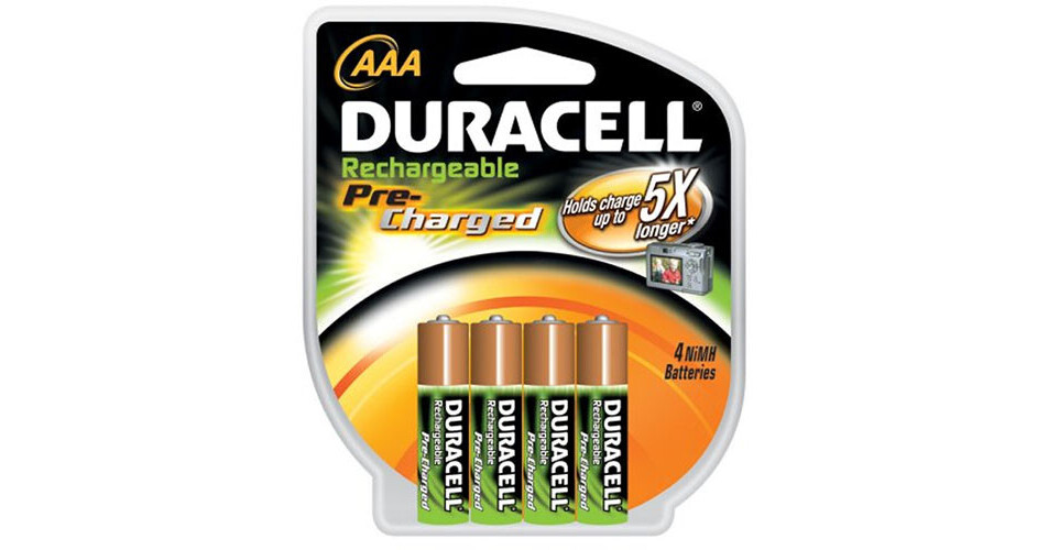 Duracell AAA NiMH PreCharged Batteries (2000 maH, 4 Pack) B&H