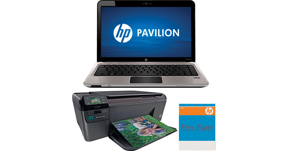 HP Pavilion dm41060us 14" Laptop Computer with Printer Kit B&H