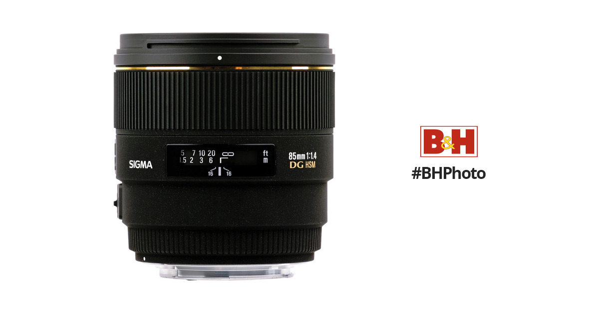 Sigma 85mm f/1.4 EX DG HSM Lens For Nikon Digital SLR 320306 B&H