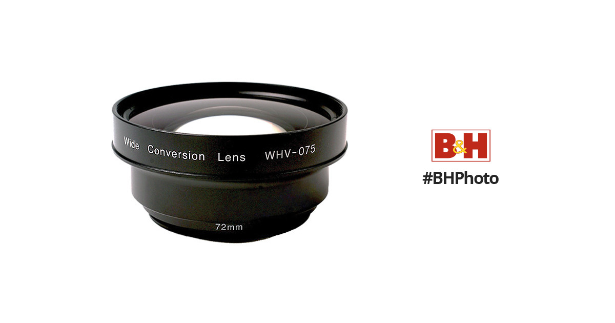 Zunow WHV-075 Wide Angle Conversion Lens WHV-075 B&H Photo Video