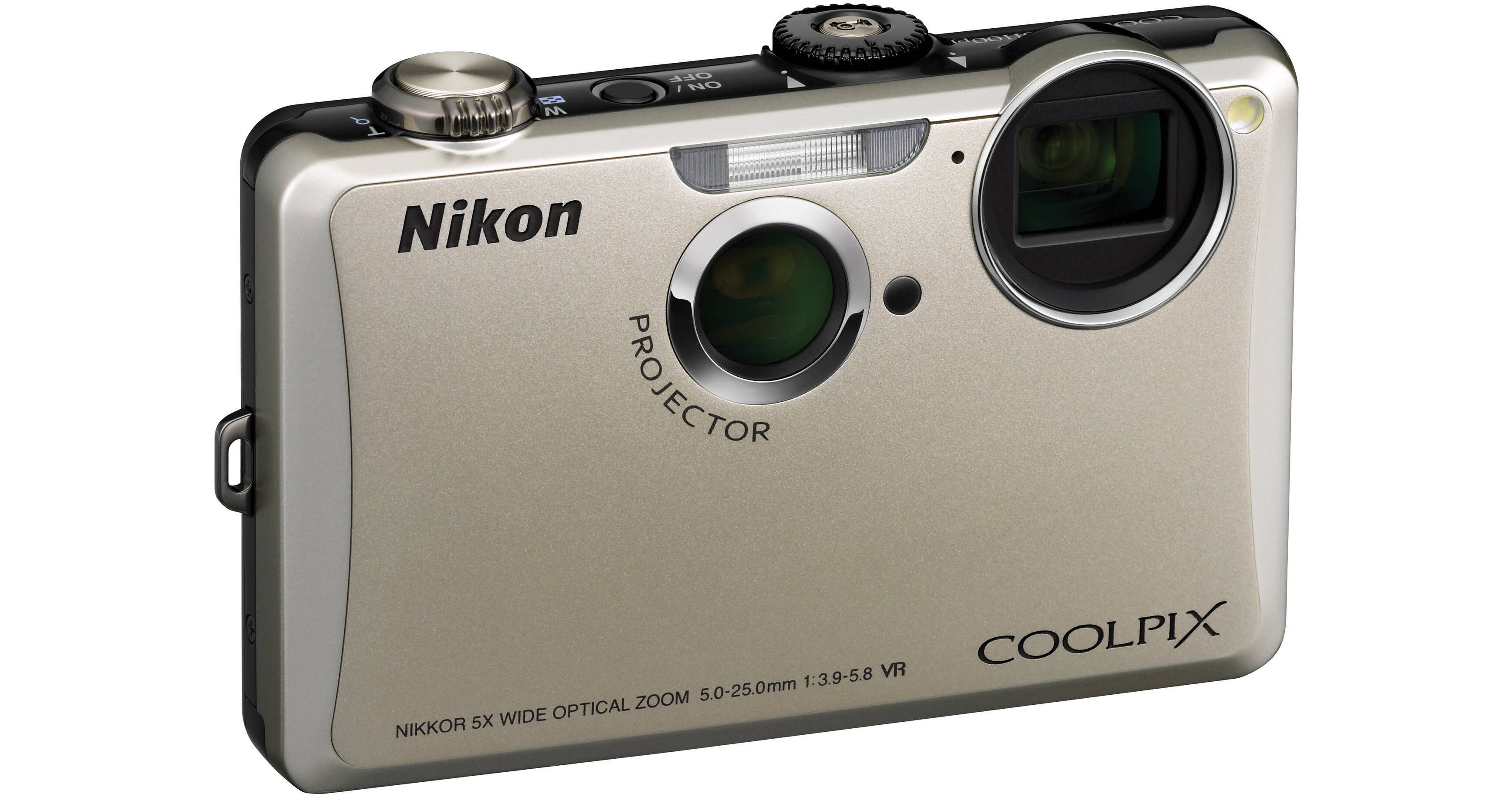 Nikon Coolpix S1100pj Digital Camera (Silver) 26234 B&H Photo