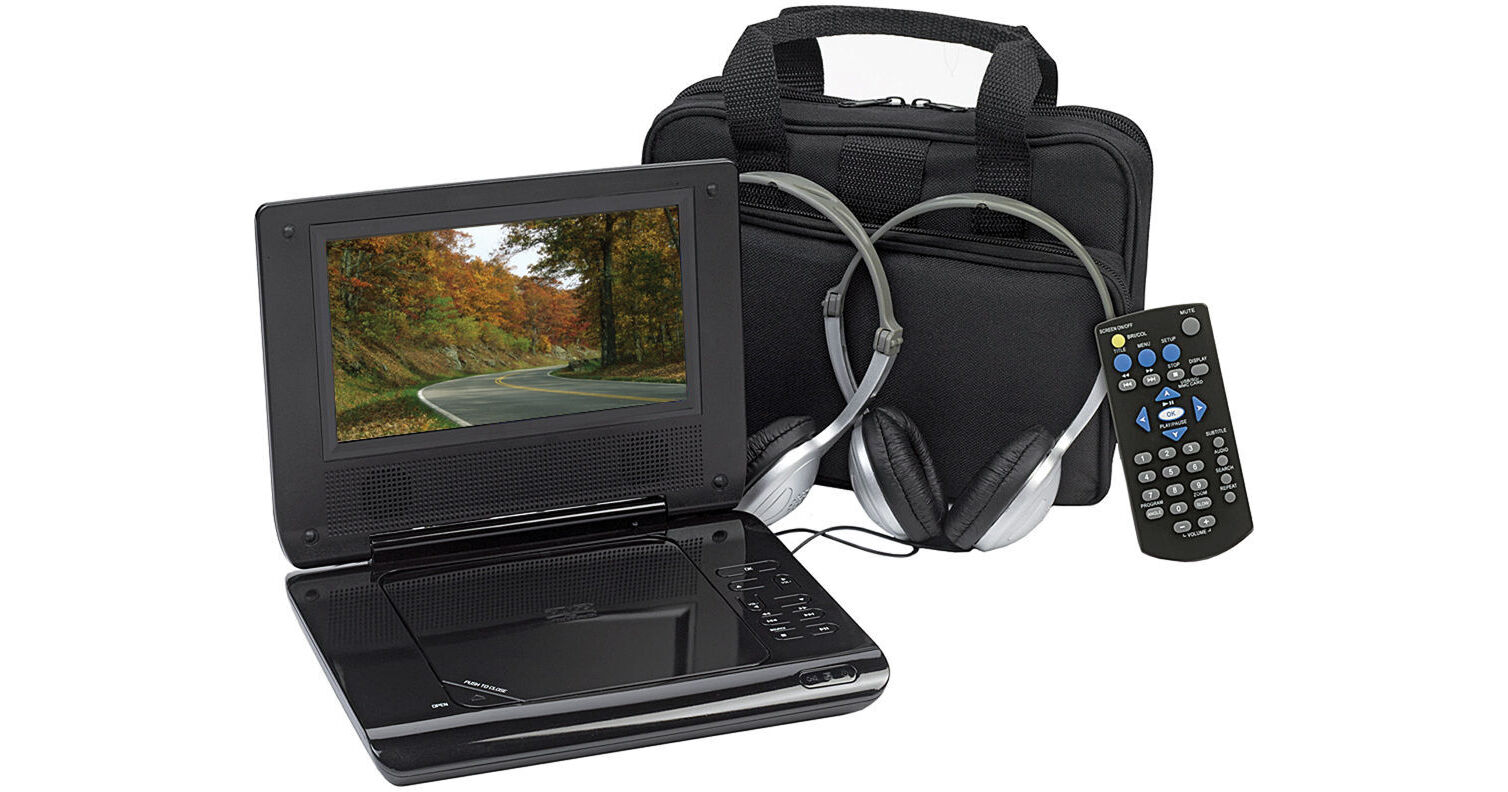 Audiovox D705PK 7" Portable DVD Player w/ Car Headrest D705PK