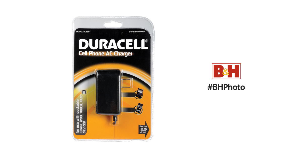 Duracell Cell Phone AC Charger DU5204 B&H Photo Video