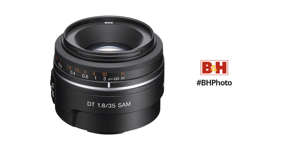 Sony DT 35mm f/1.8 SAM Lens SAL35F18 B&H Photo Video