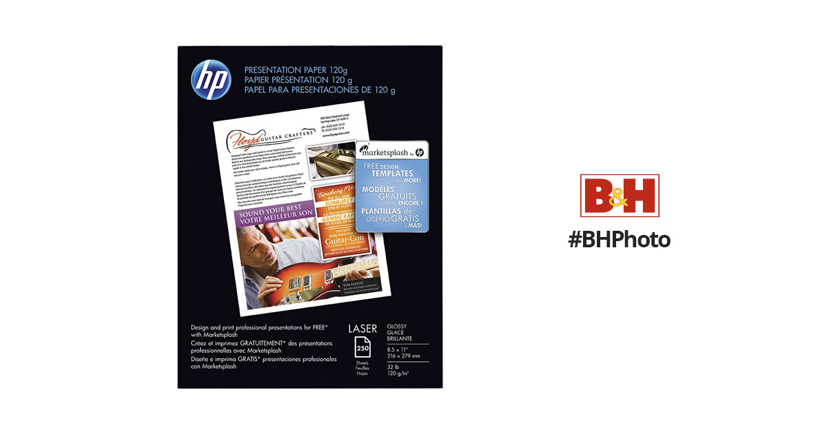 HP Premium Presentation Glossy LaserJet Paper White CG988A - Best Buy
