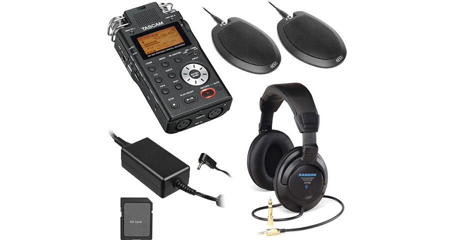 TASCAM DR100 Portable Conference Room Recording Kit B&H Photo
