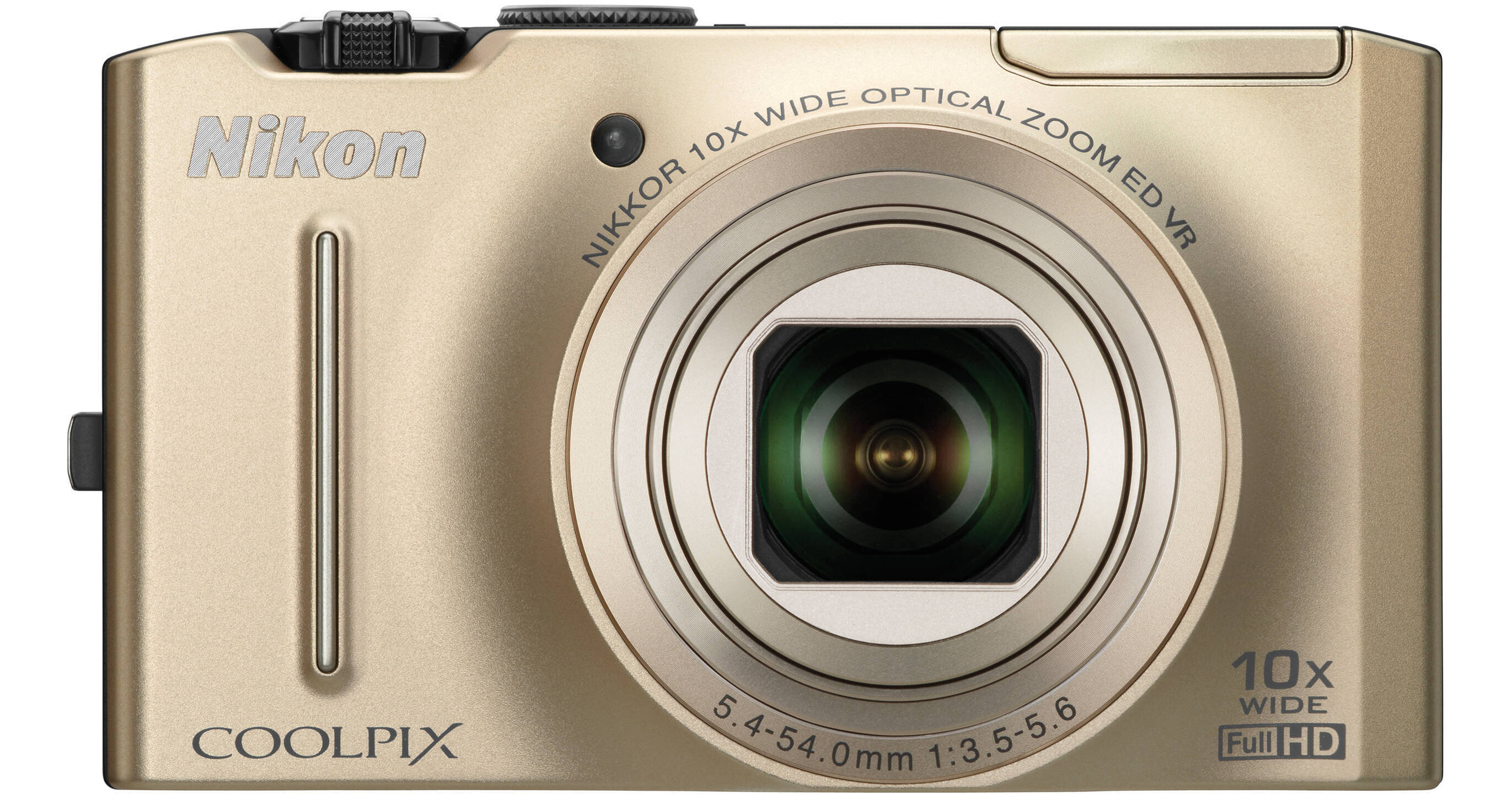 Nikon CoolPix S8100 Digital Camera (Gold) 26221 B&H Photo Video