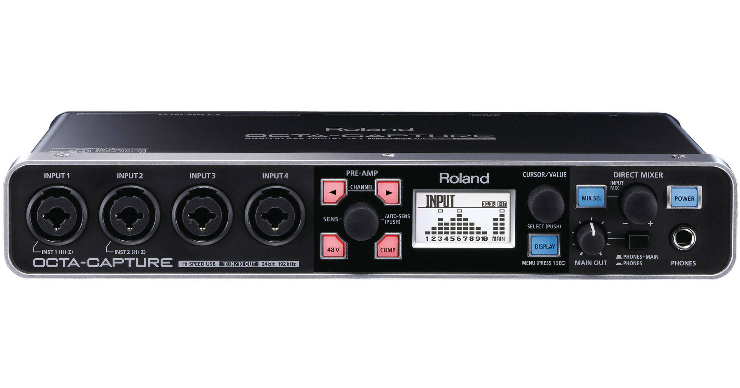 完売ROLAND UA-1010 OCTA-CAPTURE ANALOG 8x8 DIGITAL 2x2 ACアダプター付き クロスオーバー