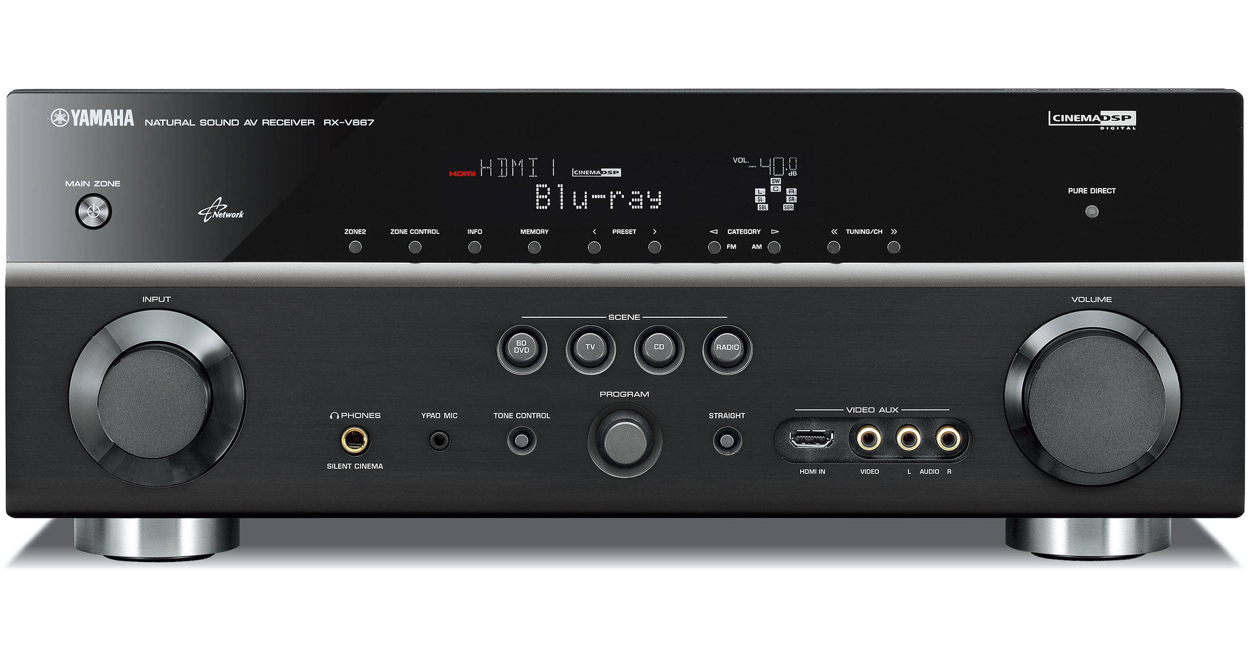 Yamaha RXV867 7.2 Channel AV Receiver RXV867BL B&H Photo Video