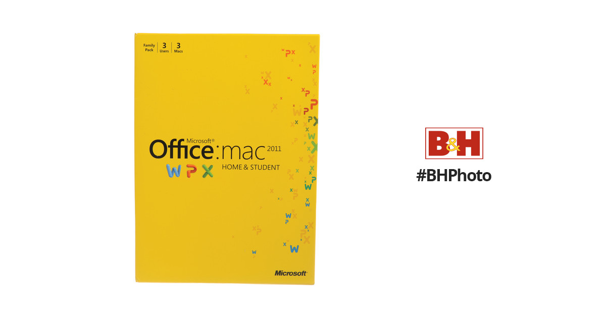microsoft office for mac home and student 2011 3 user