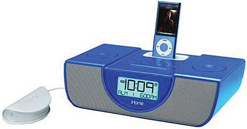 iHome iP43 Dual Alarm Clock Radio (Blue) IP43LV B&H Photo Video