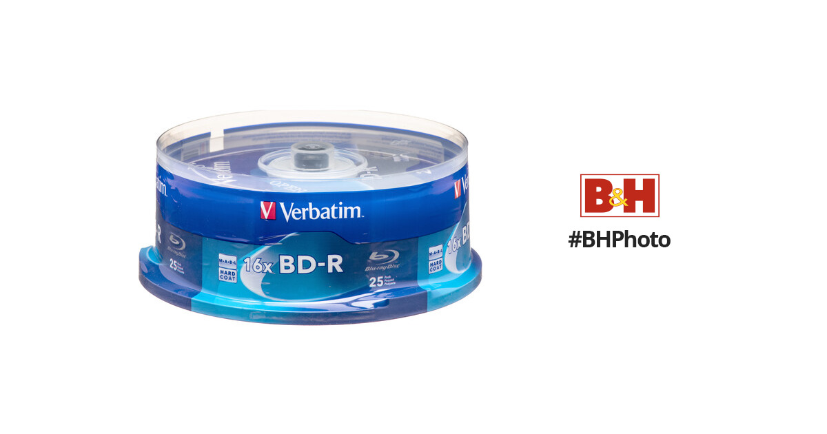 Verbatim BD-R Blu-Ray 25GB 16x (25 Pack Spindle)