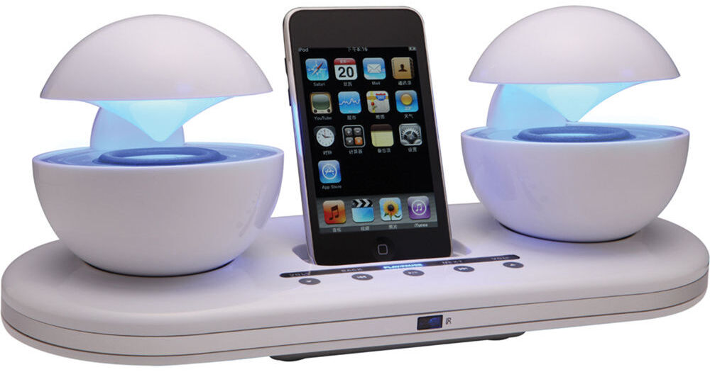 Speakal iCrystal iPod Docking Station (White) ICRYSTAL-WHT-01 Speakal iCrystal iPod Docking Station (White) ICRYSTAL-WHT-01