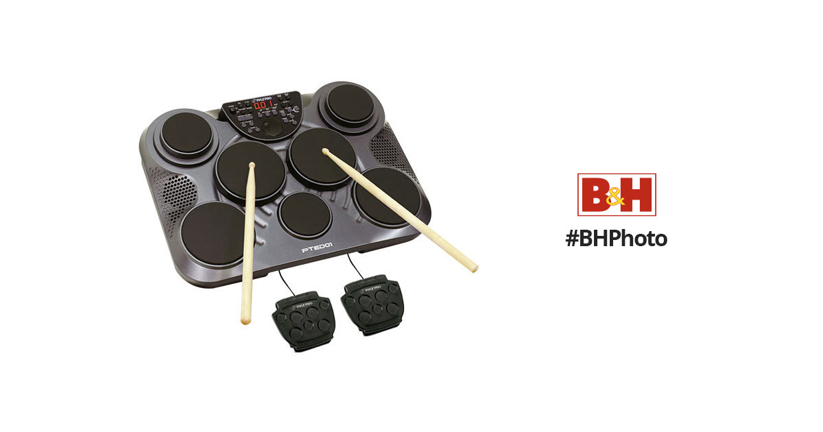 Pyle Pro PTED01 Electronic Tabletop Drum Kit PTED01 BH Photo