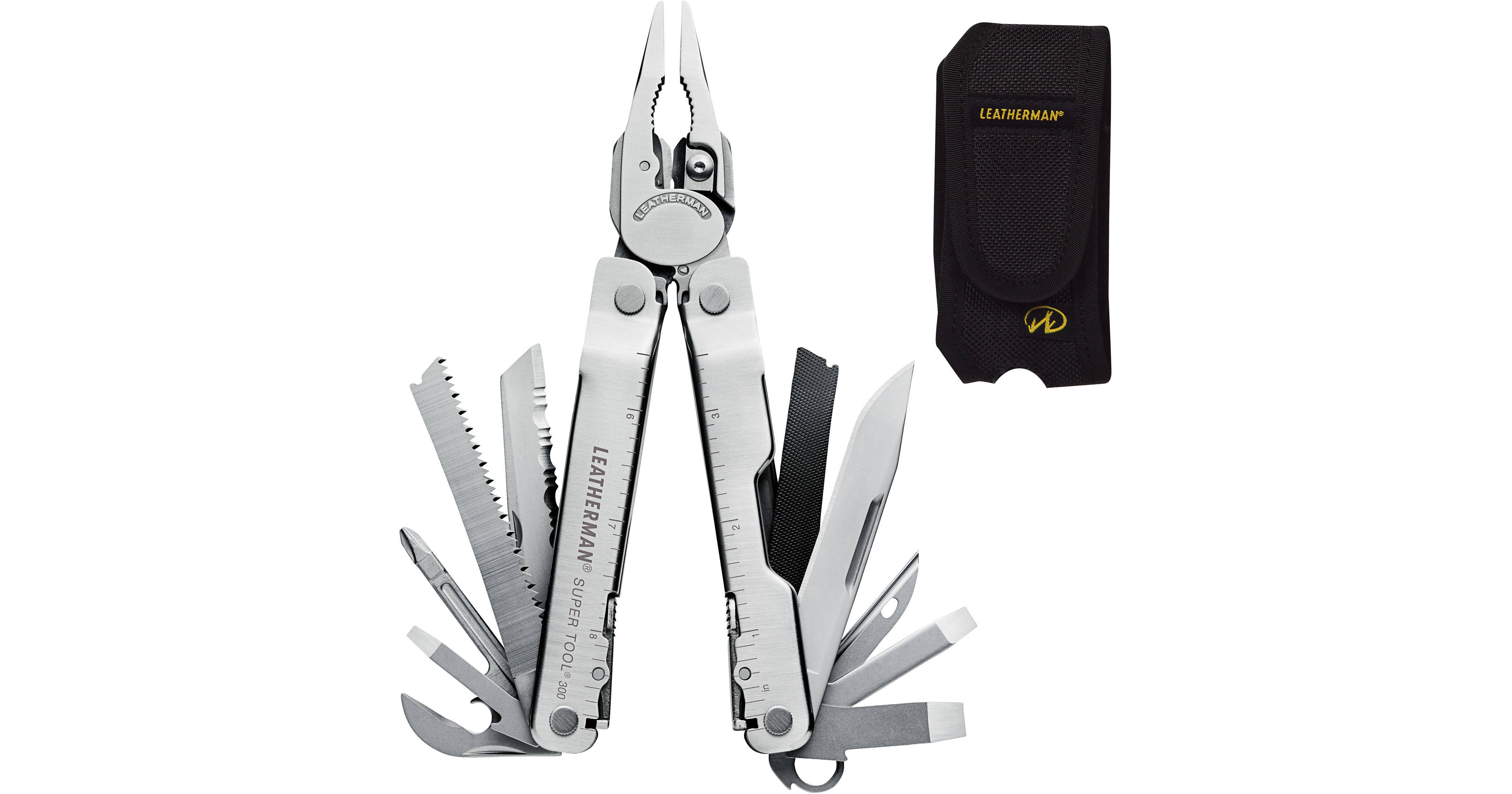 Leatherman Super Tool 300 MultiTool with Leather Box 831102 B&H