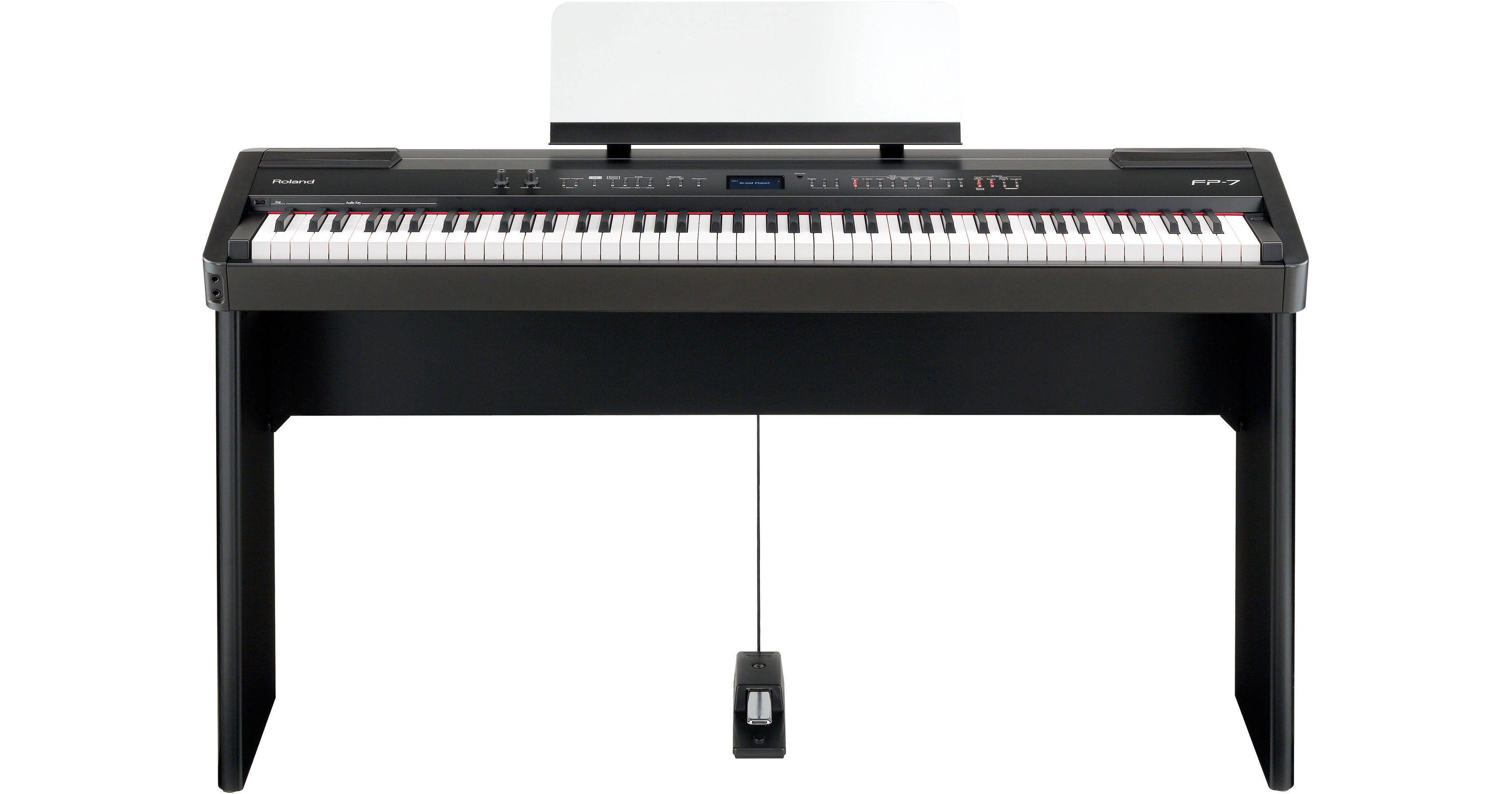 Roland FP7F Digital Piano and Stand Bundle (Black) B&H Photo